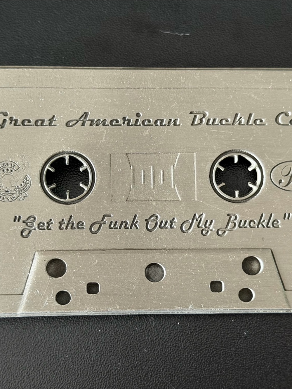 Silver Cassette Art Plaque